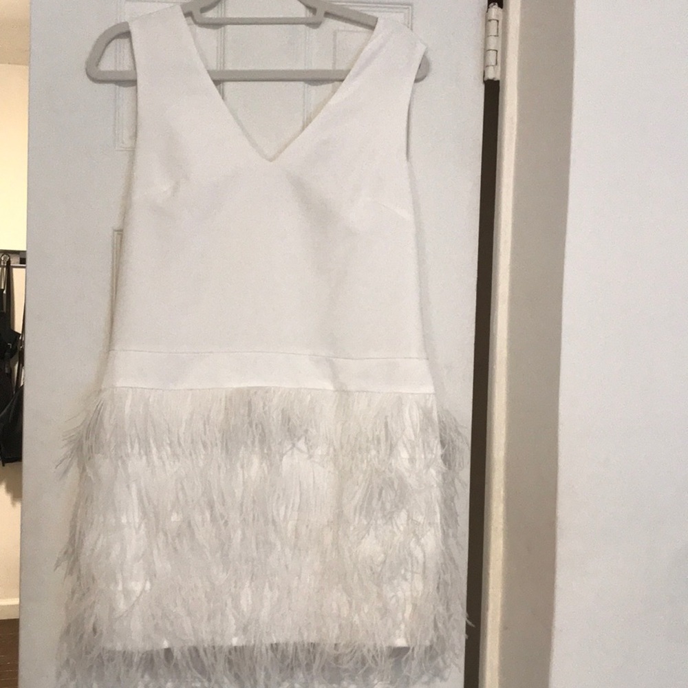 White feather dress - bride to be! Ark & Co.